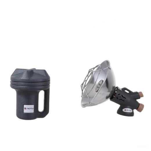 Calentador de gas de encendido eléctrico portátil con base plegable adecuado para uso en invierno al aire libre, camping y pesca (B)