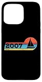 Installation facile Sailing né en 2007 Anniversaire Yachting Voile Voiliers Coque pour iPhone 15 Pro Max