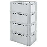 VIELFALT: Egal ob Sie die Kisten gewerblich als Fleischer / Metzger, Obsthändler usw, nutzen - Sie bewahren und transportieren ihre Artikel sicher. Nutzen Sie sie als Obstkiste, Lagerboxen, Aufbewahrungsboxen oder eben Metzgerkisten bzw. Fleischerkisten. Egal ob für Obst, Fleisch, für die Werkstatt oder Hobby - unsere Stapelkisten passen immer.