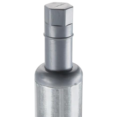 Glownary Replacement Galvanized Steel Table Leg, 32.25 Inch Height, 1.625 Inch Diameter, 18 Gauge, Adjustable Foot