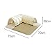 WeiLaiKeQi Cat Tunnel and Bed with Playing Ball Toy Detachable Exercise Kitty Training Playing Hut for Small Animal Indoor Cats Rabbit, L Floral