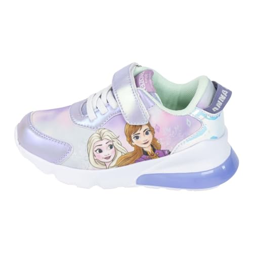 Disney ELSA und Anna Schuhe für Mädchen, Frozen Sportschuhe, Leuchtende Sneakers für Mädchen, Größen EU 25 bis 32 (Lila, EU Schuhgrößensystem, Kleinkind, Damen, Numerisch, M, 29)