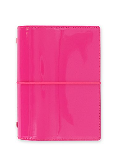 Filofax Domino Patent Pocket Organiser - Pink