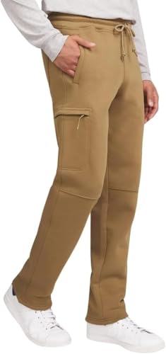 Weatherproof Vintage Men's Cargo Pant - Relaxed Fit - Tapered Leg (Tan, Medium)