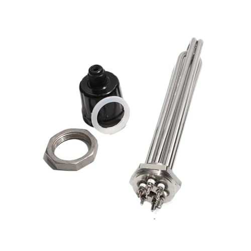 Vqxmhrpw Calentador De Agua Eléctrico De Inmersión con Rosca DN32, 380 V, SUS304, Resistencia De Cocción De 4,5 KW, 6 KW, 9 KW Y 12 KW.(B,380V DN32_6KW 250MML)