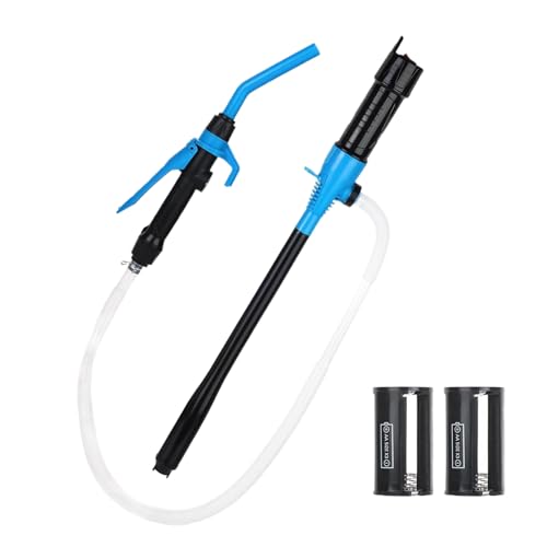 Bomba de trasvasamiento de batería | Extractor de sifón para líquidos - por bomba de líquidos | para aceite, agua, acuario, barco, coche, autocaravana, generador, cortadora de césped, astillero