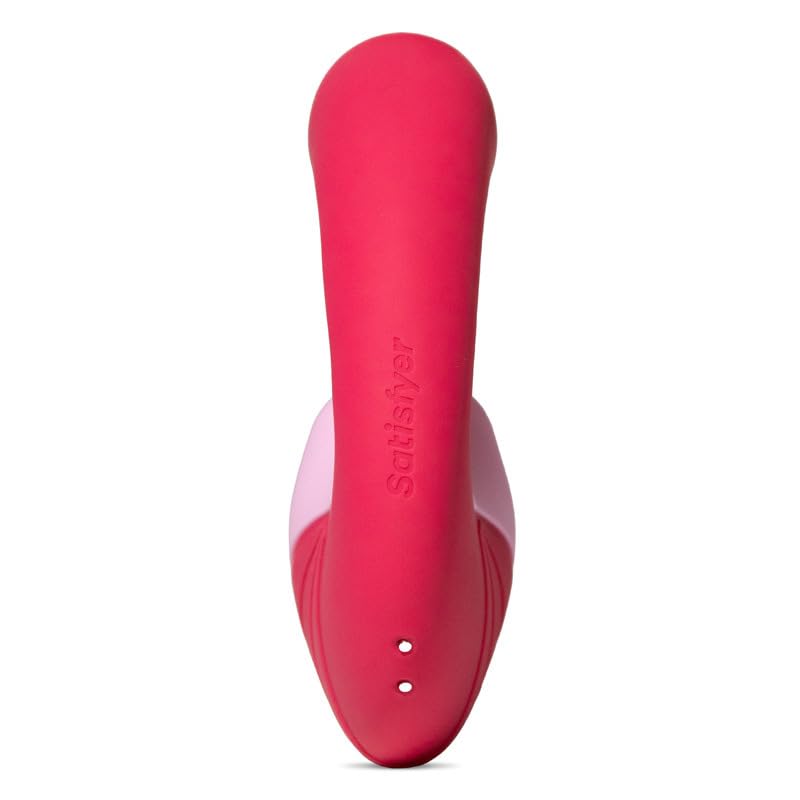 Jaranna, Succionador Clítoris, Vibrador Punto G, 10 Modos de Vibración, 11 Modos de Succión, Recargable USB, Silicona médica (Cereza)