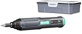 Amazon Basics by SKIL 4V Cordless Stick Screwdriver with 34-Piece Bit Set, Carrying Case, USB Charging, LED Work Light, 3 Torque Settings (Previously Denali Brand)