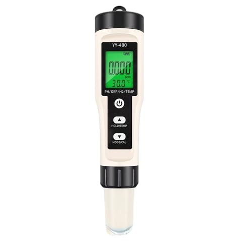 Testeur de qualité de l'eau portable 4 en 1 avec écran LCD pour hydroponie