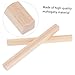 BESTonZON 6pcs Durable Wood Kalimba Bridges Replacement Parts for Thumb Piano Enhance Sound with High- Wood Musicians and Diy Projects