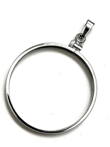 Stainless steel Coin Bezels For 38mm Silver Dollars Morgan, Peace, Ike, Coin (Will not tarnish)