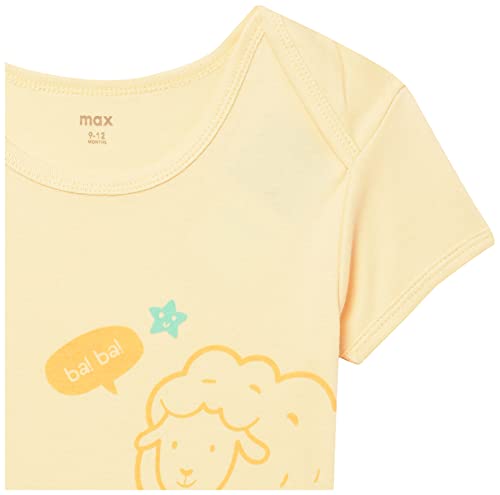 Image of Max Baby boys Printed Anti-Bacterial Bodysuit - Pack of 2