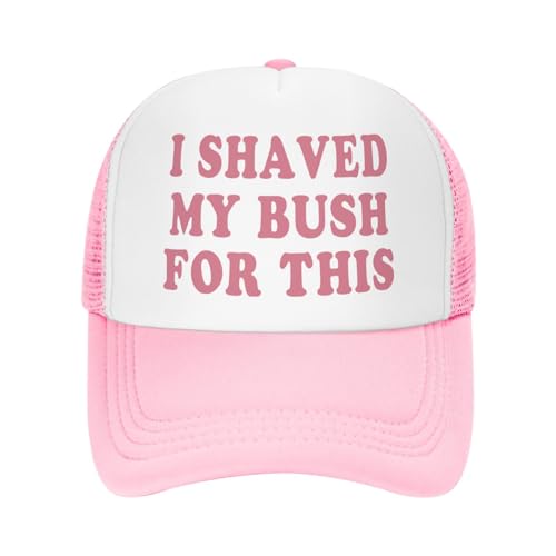 Image of Funny Women Trucker Hats for Women Hot Pink Funny Gag Hats for Women Girls Men Hat