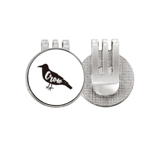 Marqueur de balle de golf haut de gamme en émail et métal magnétique durable no/no Crow
