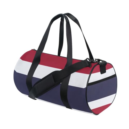 Bolsa de gimnasio redonda de lona con diseño de Tailandia para uniseX 3