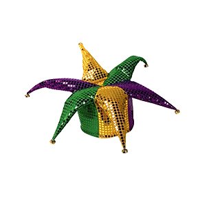 Glitz 'N Gleam Jester Hat (w/bells) Party Accessory (1 count)