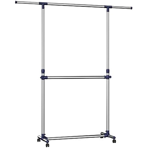 SONGMICS Kleiderständer, Garderobenständer, verstellbare Kleiderstange Cover