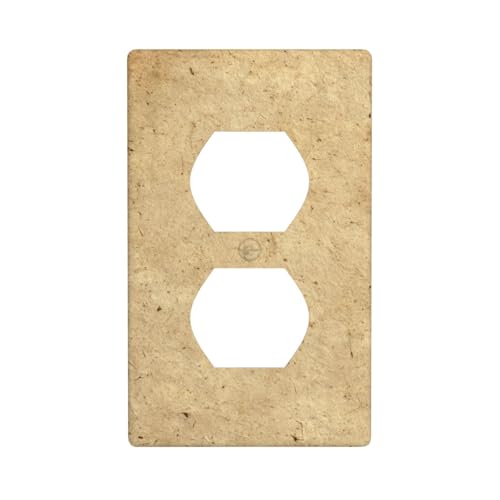 Aged Seed Paper Texture Outlet Cover