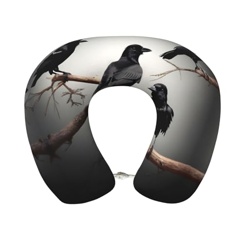 Almohada cuello en U espuma viscoelástica negra miniatura 1