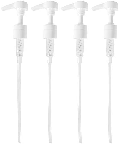 GETi - Shampoo and Conditioner Pump Dispenser for Liter 33.8 oz Bottles 4-Pack