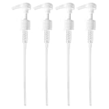 GETi - Shampoo and Conditioner Pump Dispenser for Liter 33.8 oz Bottles 4-Pack