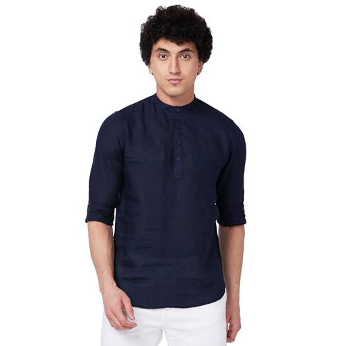 Image of Spykar Men's Regular Fit N /A Full Sleeve Solid Casual Shirts