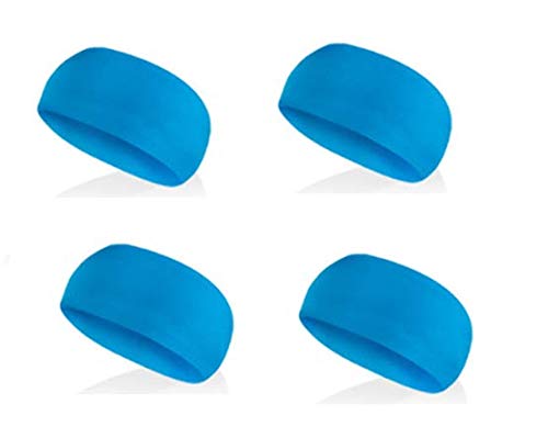 PAROPKAR Sports Headbands for Men and Women (4 Pack) Lightweight Sweat Band Moisture Wicking Workout Sweatbands for Running, Cross Training, Yoga and Bike - Unisex Hairband (Dark Firozi Pack of -4) (B08GJ4B53G) Amazon Price History, Amazon Price Tracker