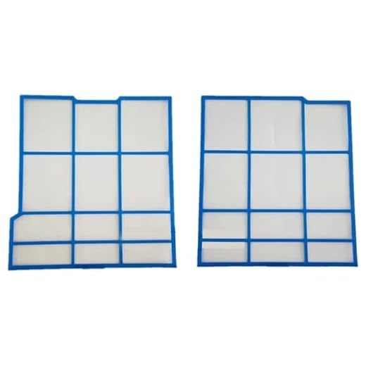 WFGJSK Juegos De Filtros De Aire Acondicionado Izquierdo 31.5X29.8cm Derecho 31.5X28.5cm - Compatible for Hitachi - Borde De Plástico