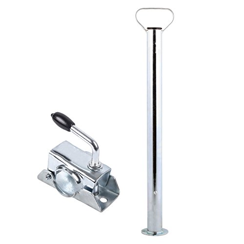 Pie para baño con mango de mano, incluye abrazaderas (a juego Set, 48 mm, 700 mm, 2 kg, (H/B/T) 76 x 9 x 14 cm, acero galvanizado para automóviles colgante Cover