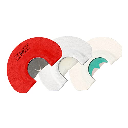 Zink Triple Pak Hand-Built Easy-to-Use Turkey Hunting Diaphragm Game Calls - X-Lady Call, Wicked Lady Call, Lucky Lady Call