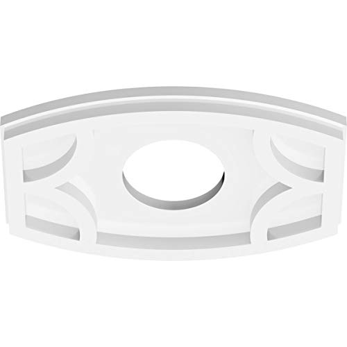 Image of Ekena Millwork CMP10X6KY-03000 Kailey Architectural Grade PVC Contemporary Urethane Ceiling Medallions 10 inchW x 6 5 /8 inchH x 3 inchID x 5 1 /4 inchC x 1 inchP