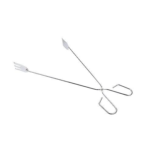 POPETPOP 5Pcs Charcoal Scissor Tongs Chromium Plating Bbq Tool Clamp for Outdoor Grilling Camping Picnics Durable Charcoal Handling Equipment for Efficient Cooking