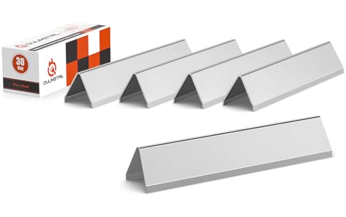 QuliMetal 15.3' Flavorizer Bars for Weber Spirit E310, Spirit 300, Spirit II 300, E315 E320 E330 S310 S315 S320 S330 Series Grills with Front Control Knobs,Grill Parts for Weber 7636, Stainless Steel