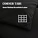 DOWNCOOL Comforters Queen Size, Duvet Insert,Black All Season Duvet, Lightweight Quilt, Down Alternative Hotel Comforter (Black, Queen 88x92 Inches)