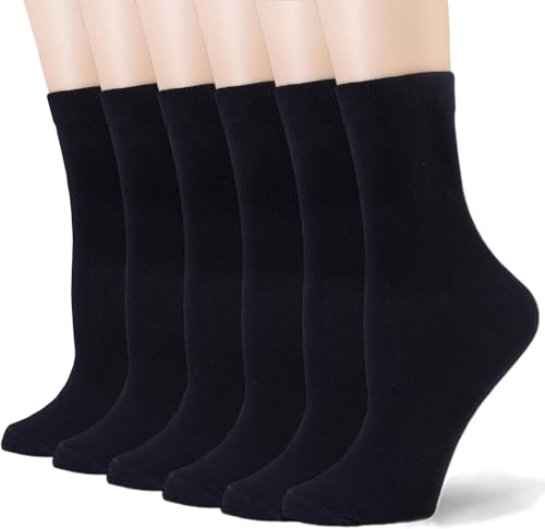 BEEKAY 6 Pairs Men's Ultimate Comfort Grey Dress Socks Breathable Casual Socks