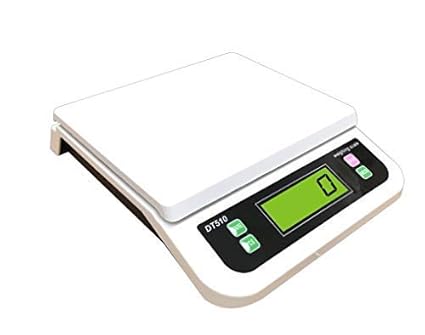Haneez ABS Plastic Digital Kitchen, Laboratories and Industries Weighing Scale, Upto 40-Kg, White with Adapter