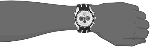 Accutime U.S. Polo Assn. Sport Men's US9061 Watch with Black Rubber Strap Watch, Black, Chronograph,Digital