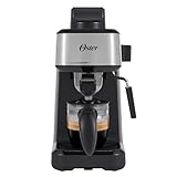 Oster® Cafetera de Vapor para Espresso y Cappuccino, Capacidad de 4 Espressos por Ciclo, Jarra de Vidrio, Potente Tubo de...