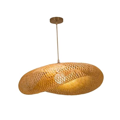 Lampe bambou fait main 40cm : l'esprit nature dans votre maison