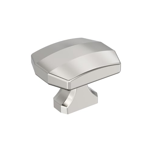 Amerock 1-1/2" Rectangle Bellamy Polished Nickel Cabinet Knob