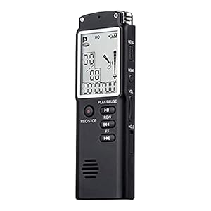 Aibesy 8 GB digitale dicteermachine, spraakgeactiveerde recorder, MP3-speler, 1536 Kbit/s, HD-opname, ruisonderdrukking…