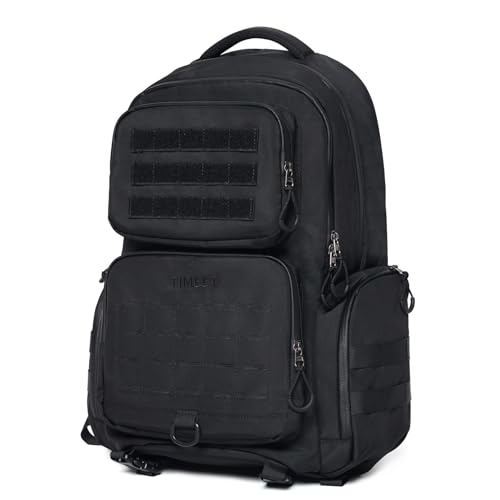 Timeet Tactical Backpack Hiking Backpack: Laser-Cut Molle System Military Backpack