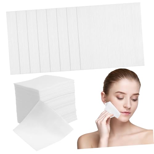 Tampons démaquillants non tissés Mikinona lot de 400 lingettes visage 10x10 cm