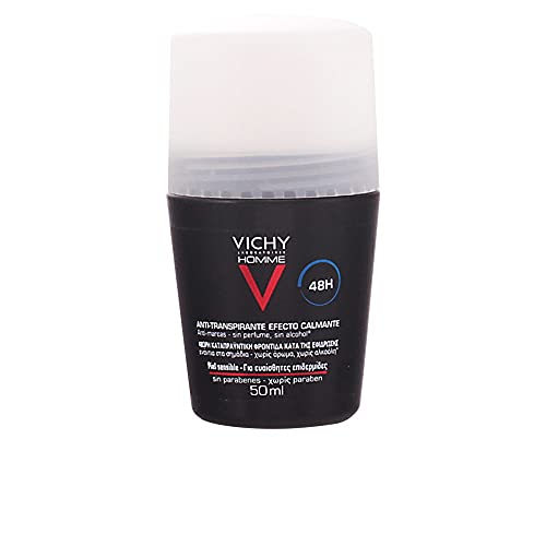 Miniatura 2 de Vichy Desodorante en Formato Roll-On Para Hombre, Antimarcas, Antitranspirante, Apto Para Pieles Sensibles, Protección con Hasta 48 Horas de Eficacia, 50 ml (Paquete de 4)