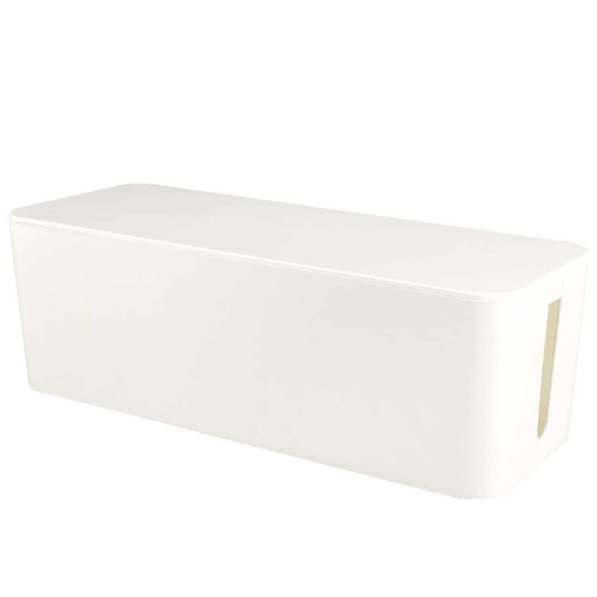 Housoutil White Cable Management organizer box cable organizer box cord management box Box Wire Storage