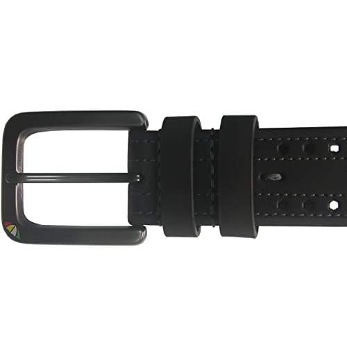 Arnold Palmer Golf- Perforated Stitch Leather Belt Black Size 382
