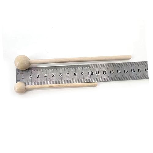 Baquetas de madera para batería con cabeza redonda, par x2 miniatura 3