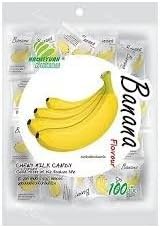My Chewy Milk Candy Chewy Delicious Banana Flavor Net Wt 360 G (100 Pellets) X 1 Bags