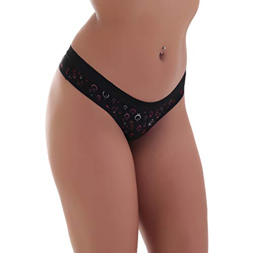 Kit com 5 Tanga Fio Mimi (Multicolorido, M)