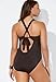 Swimsuits For All Women's Lace Up One Piece Swimsuit - 16, Black (Plus